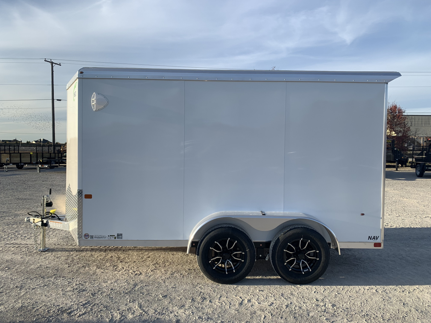 New 2026 NEO TRAILERS NAV127TR (7' x 12') 7K V-Nose Cargo / Enclosed Trailer