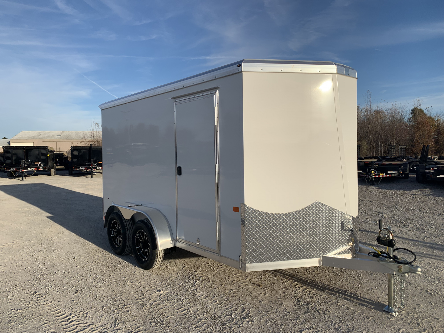 New 2026 NEO TRAILERS NAV127TR (7' x 12') 7K V-Nose Cargo / Enclosed Trailer