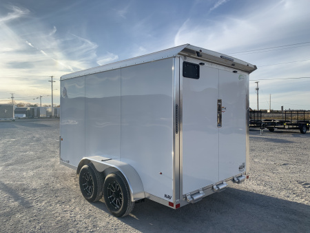 New 2026 NEO TRAILERS NAV127TR (7' x 12') 7K V-Nose Cargo / Enclosed Trailer