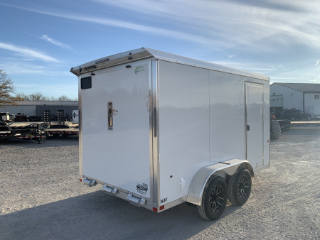 New 2026 NEO TRAILERS NAV127TR (7' x 12') 7K V-Nose Cargo / Enclosed Trailer