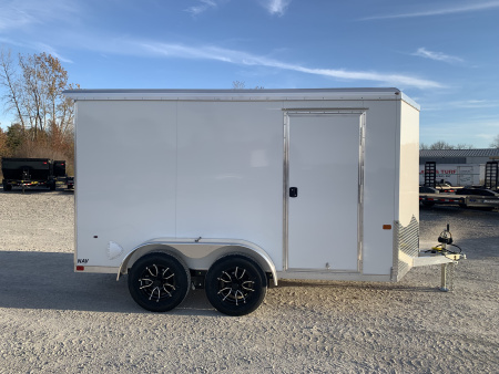 New 2026 NEO TRAILERS NAV127TR (7' x 12') 7K V-Nose Cargo / Enclosed Trailer