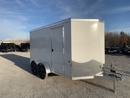 New 2026 NEO TRAILERS NAV127TR (7' x 12') 7K V-Nose Cargo / Enclosed Trailer