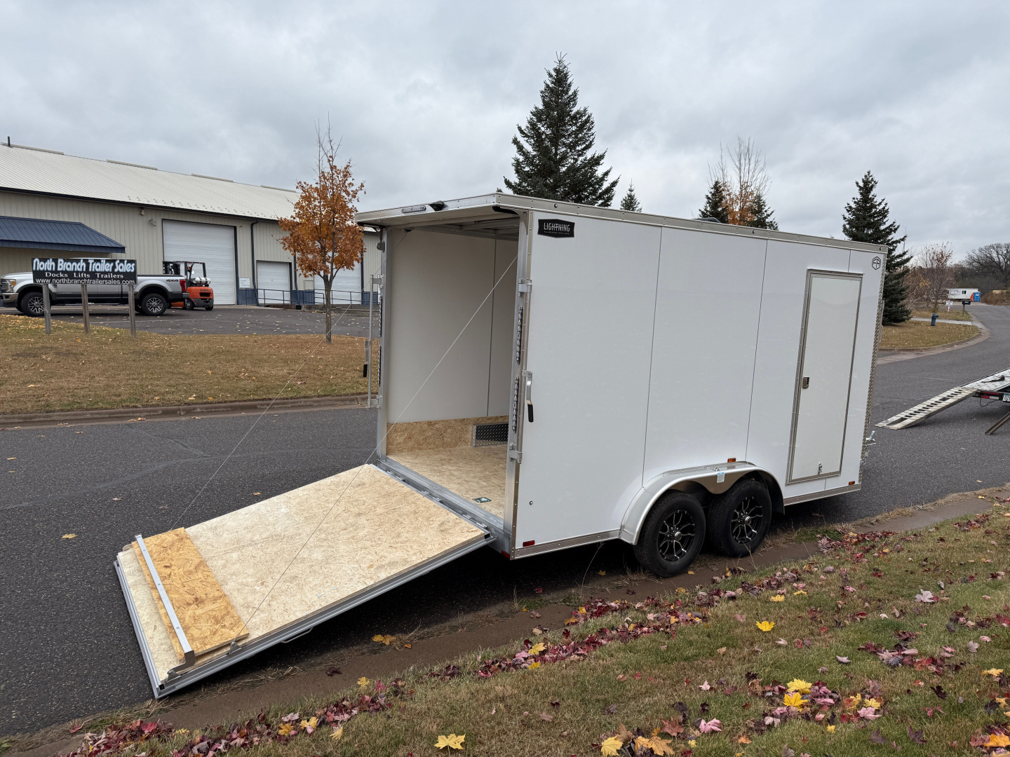 New 2026 Lightning Trailers LTFES714TA Snowmobile Trailer