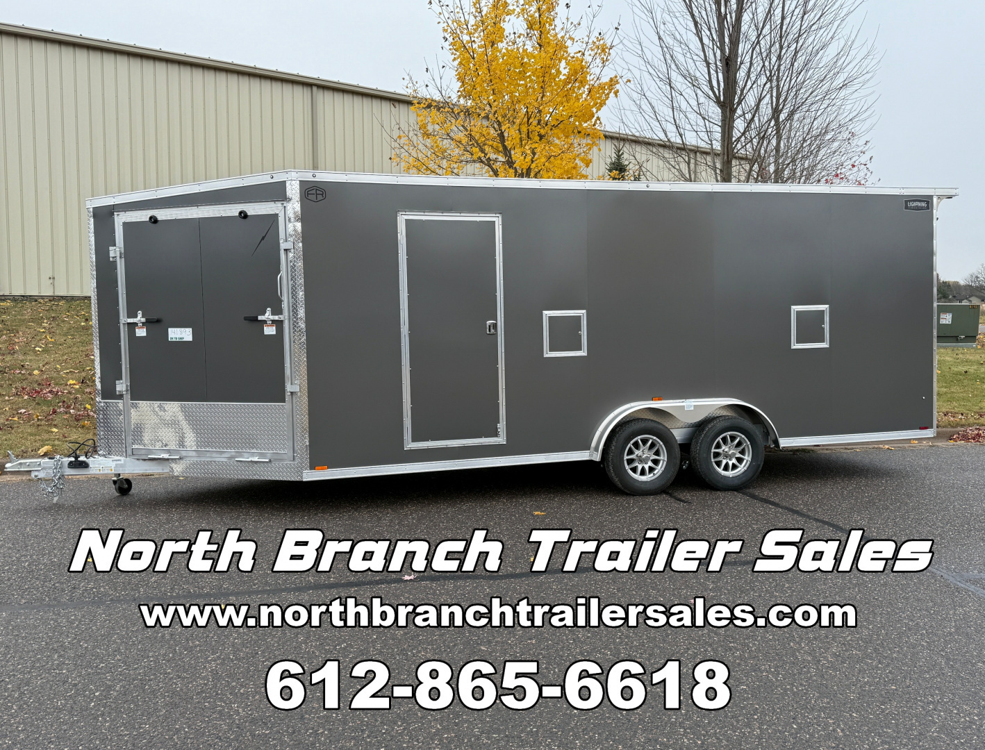 New 2026 Lightning Trailers LTFES720TA2 Snowmobile Trailer
