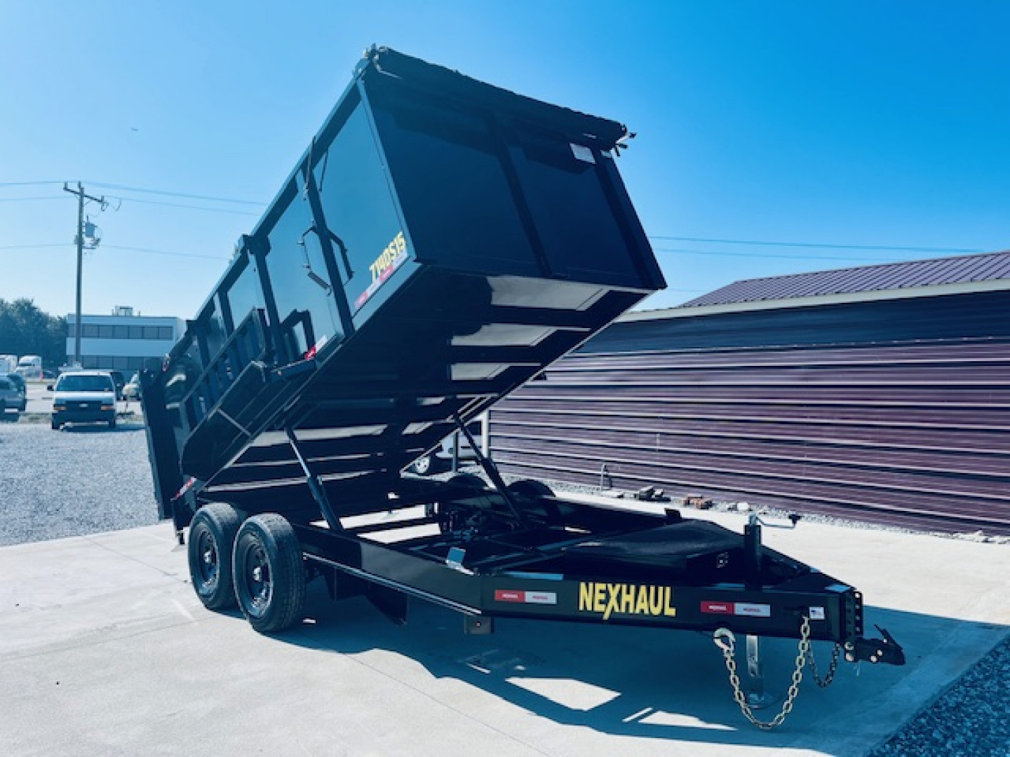 New 2026 Nexhaul 7X14 15K Lightning Dump Trailer w/4ft Sides