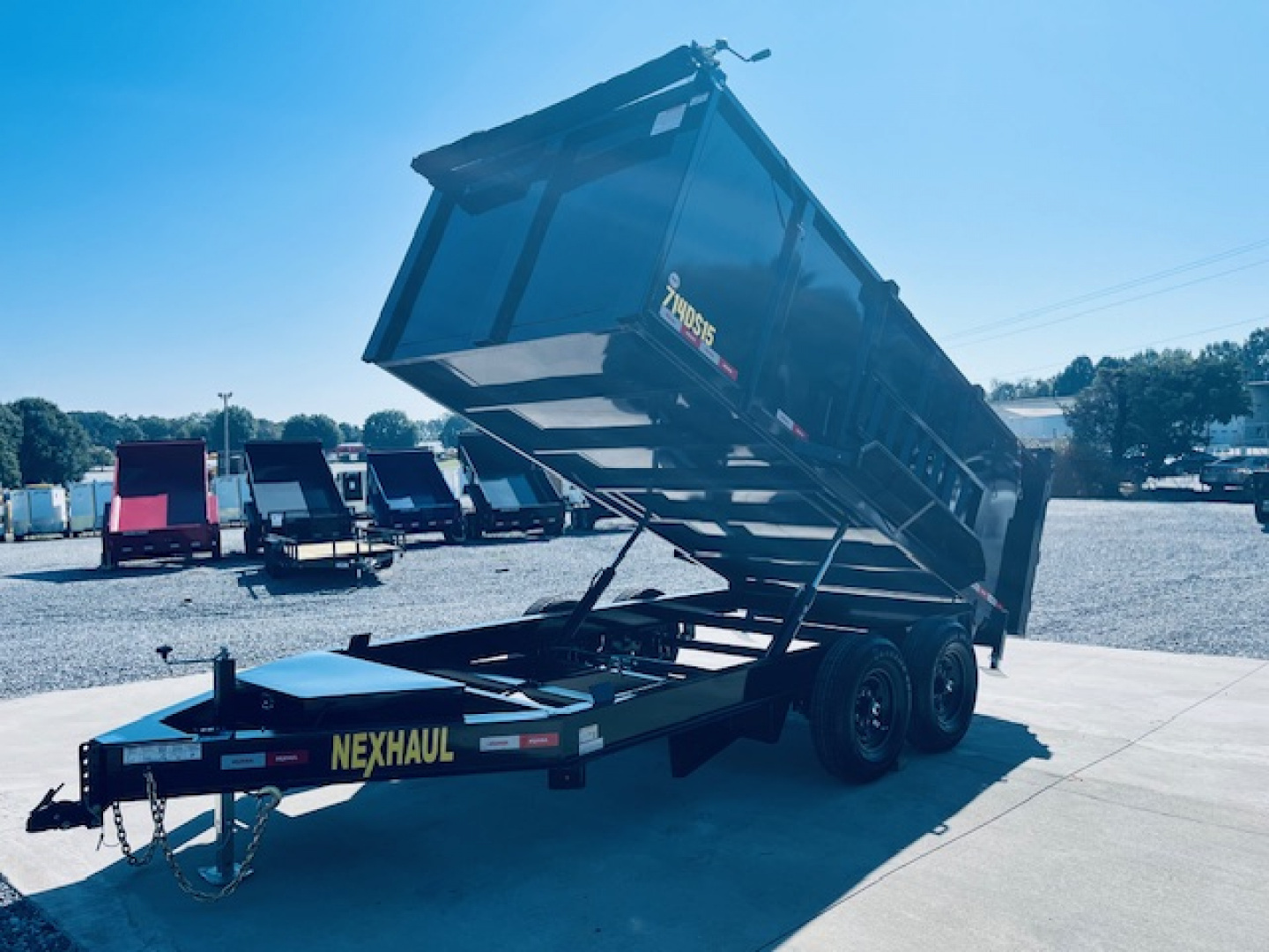 New 2026 Nexhaul 7X14 15K Lightning Dump Trailer w/4ft Sides