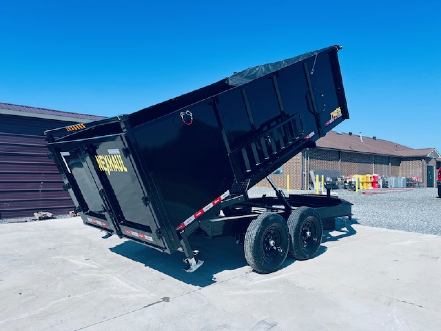 New 2026 Nexhaul 7X14 15K Lightning Dump Trailer w/4ft Sides