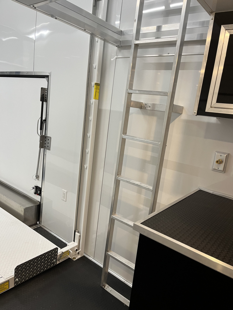 New 2026 Haulmark EDGE ALUMINUM 28 Stacker Race Trailer, Finished Race Interior, 21K GVWR, Awnings, Lift, Premium Escape Door