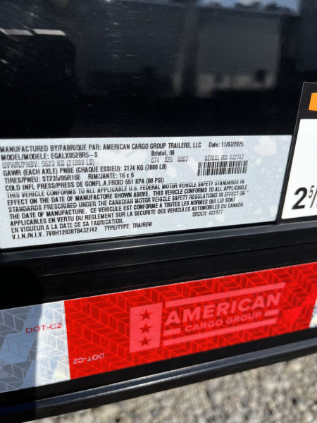 New 2026 Haulmark EDGE ALUMINUM 28 Stacker Race Trailer, Finished Race Interior, 21K GVWR, Awnings, Lift, Premium Escape Door