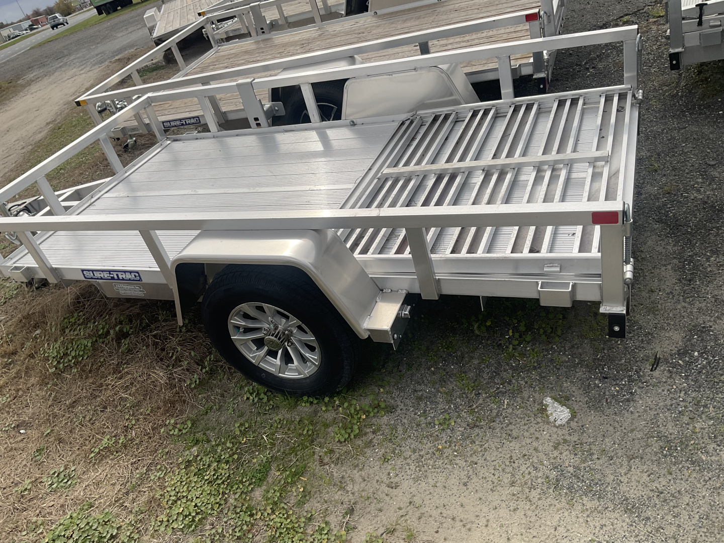 New 2025 Sure-Trac 23238 5x10 aluminum Utility Trailer