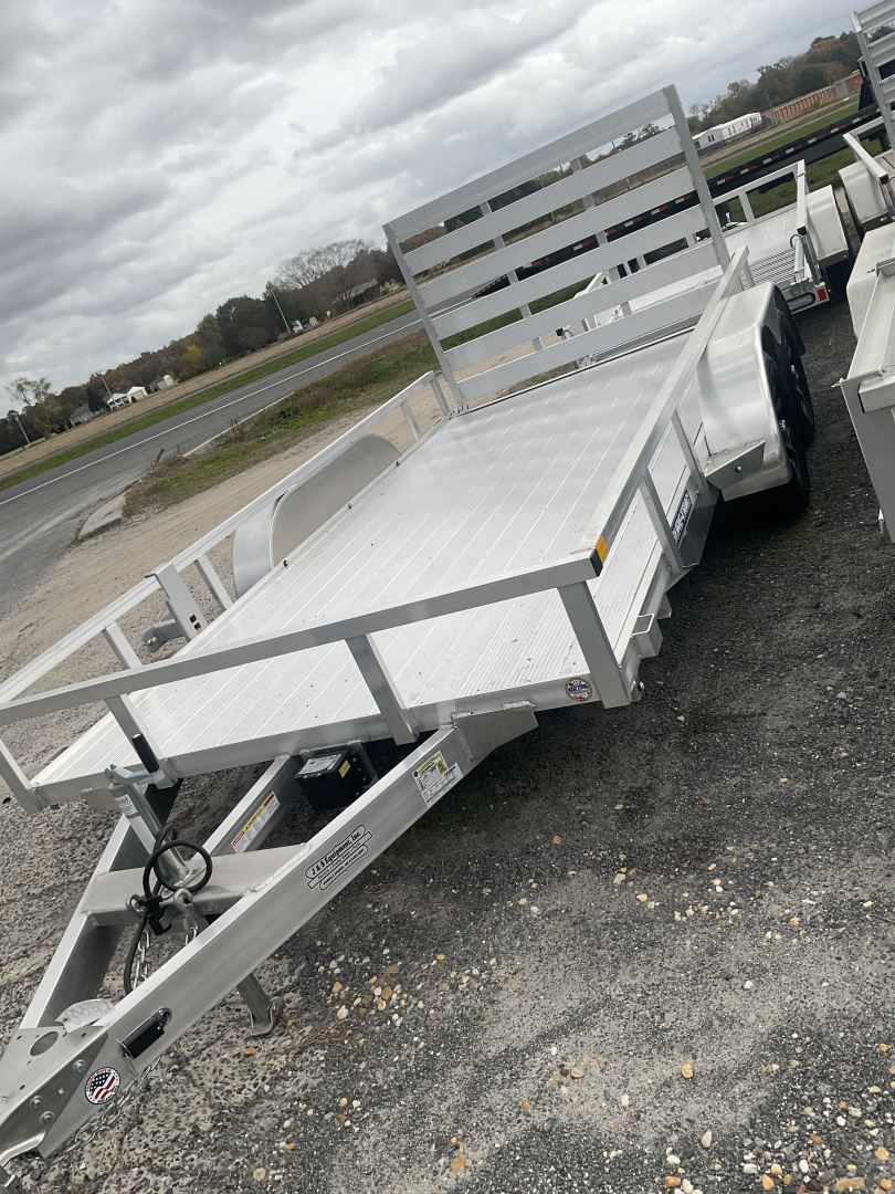 New 2025 Sure-Trac 23377 7x14 aluminum Utility Trailer