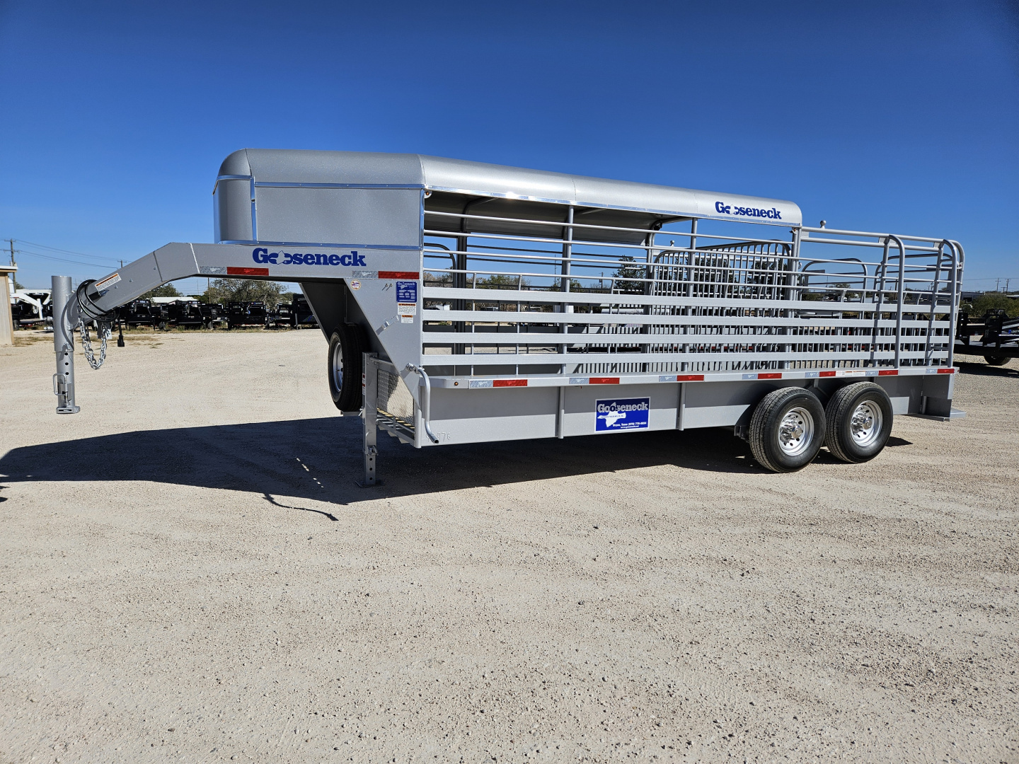 New 2025 Gooseneck Trailer MFG 17.5K 20' Gooseneck Stock Trailer