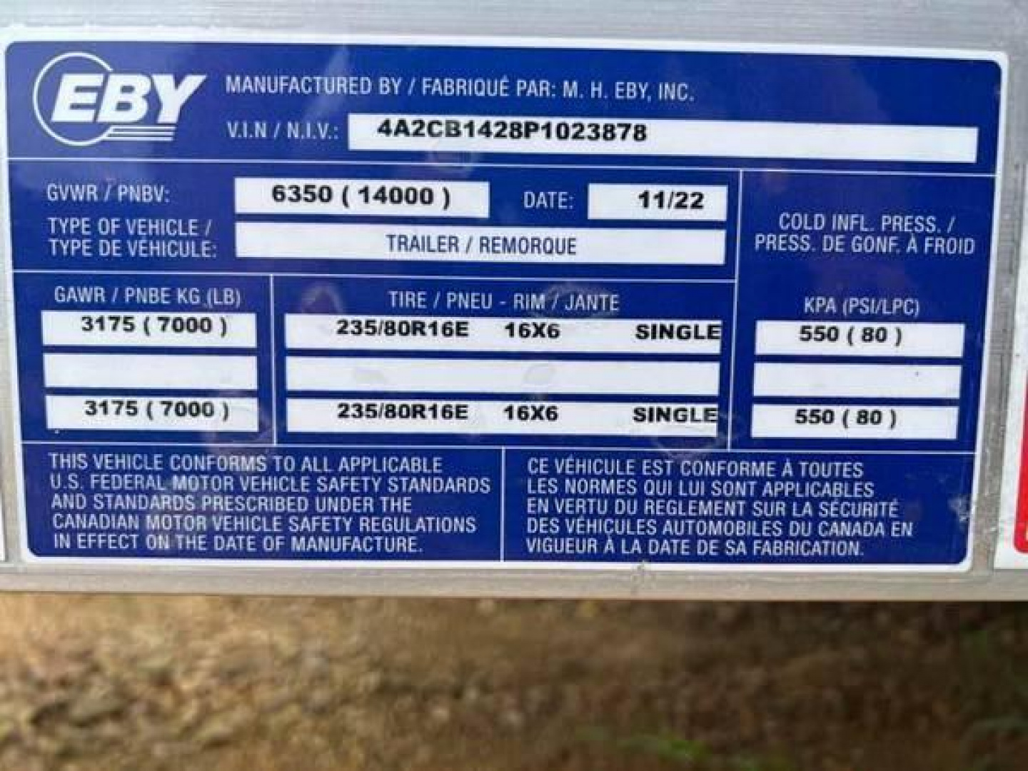 New 2023 EBY CB14K 14X82