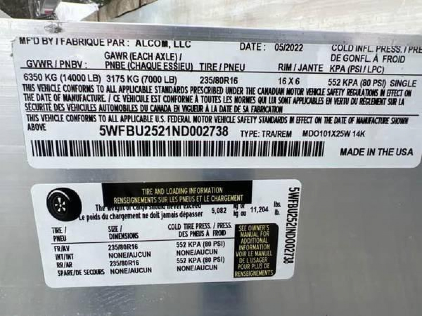 New 2022 Mission MDO101x25-14KW