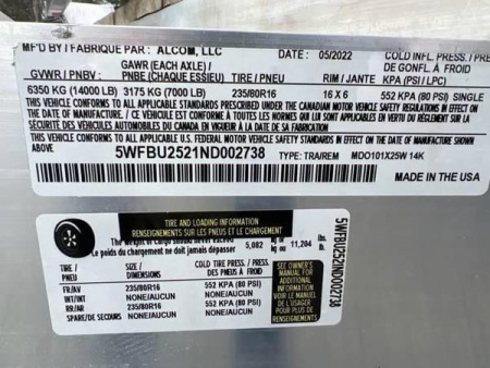 New 2022 Mission MDO101x25-14KW