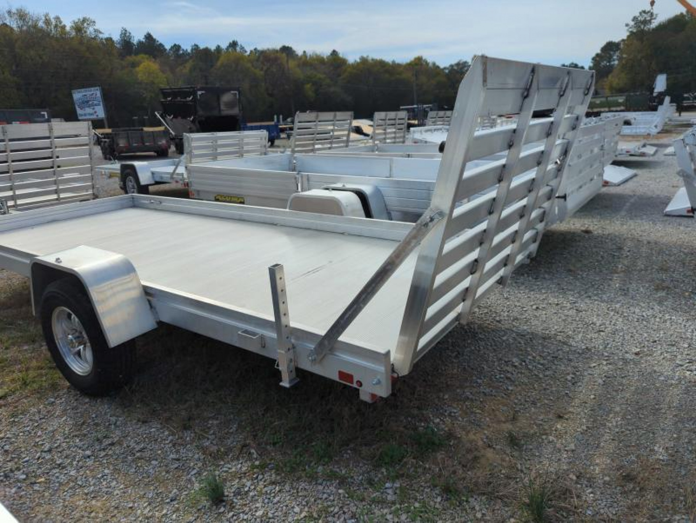 New 2022 Aluma 6814H-S-TG Utility Trailer