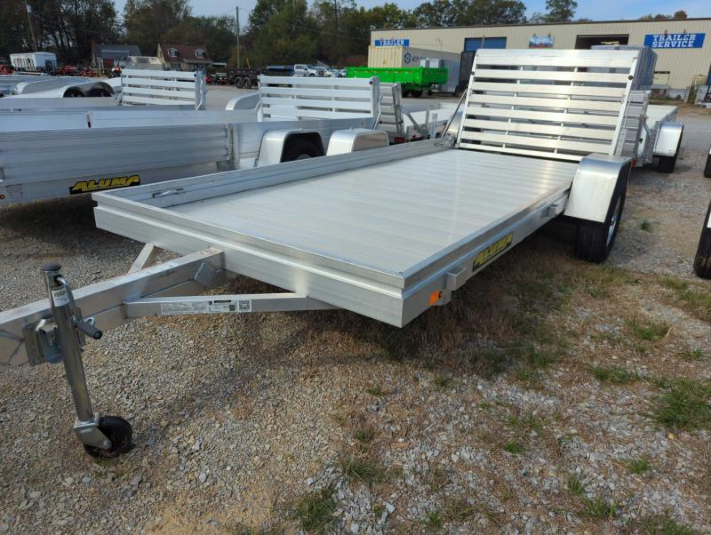 New 2022 Aluma 6814H-S-TG Utility Trailer