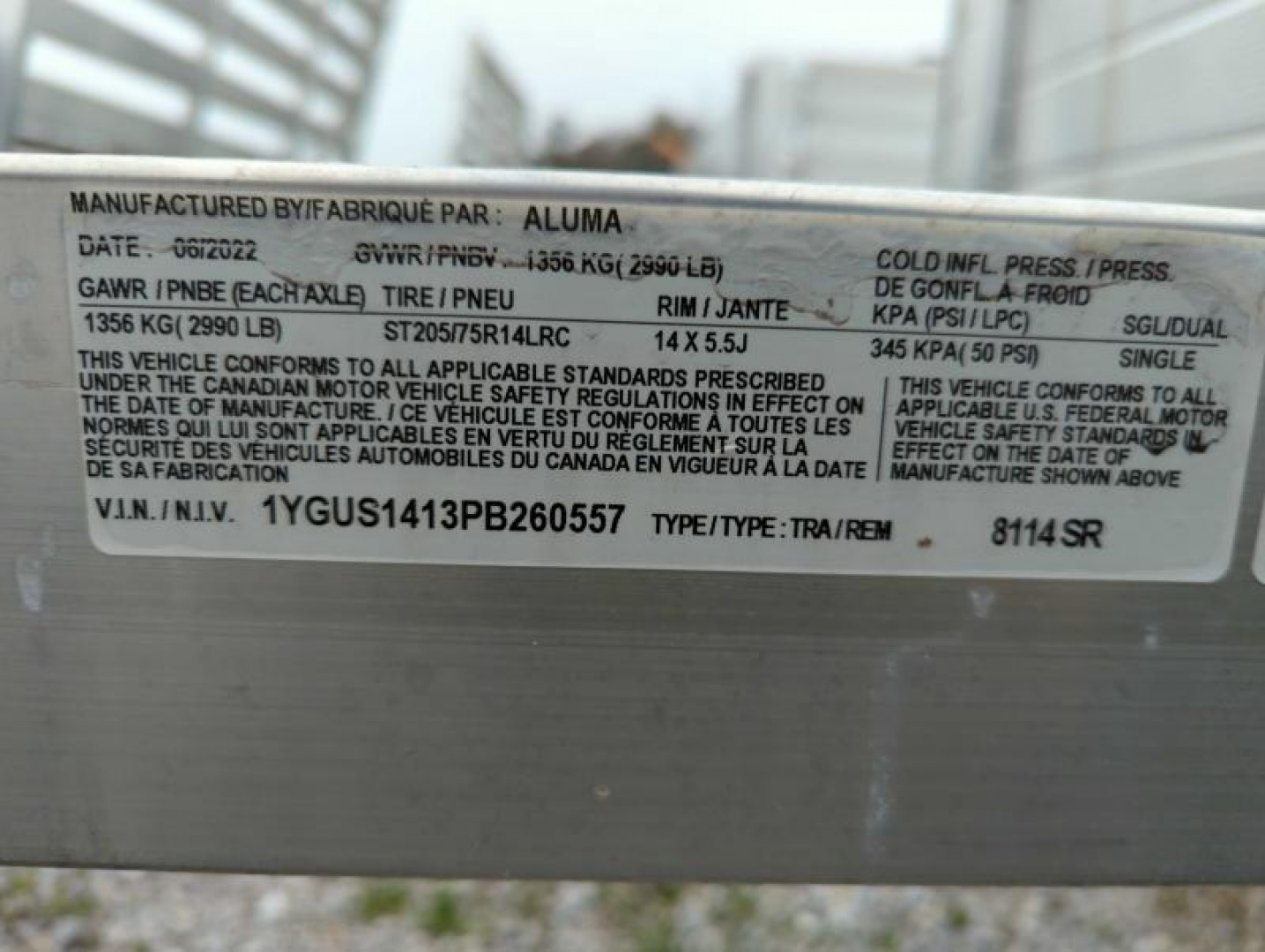 New 2023 Aluma 8114S-R-BT-SR ATV Trailer