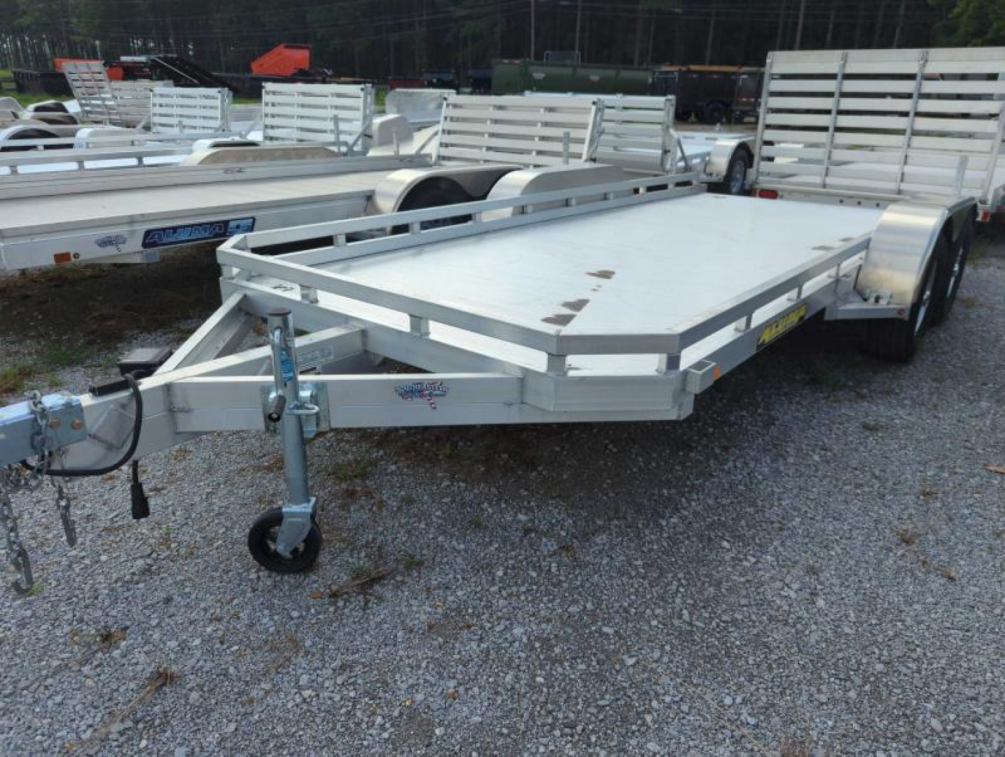 New 2023 Aluma 7816TA-EL-BT-TR-RTD Utility Trailer