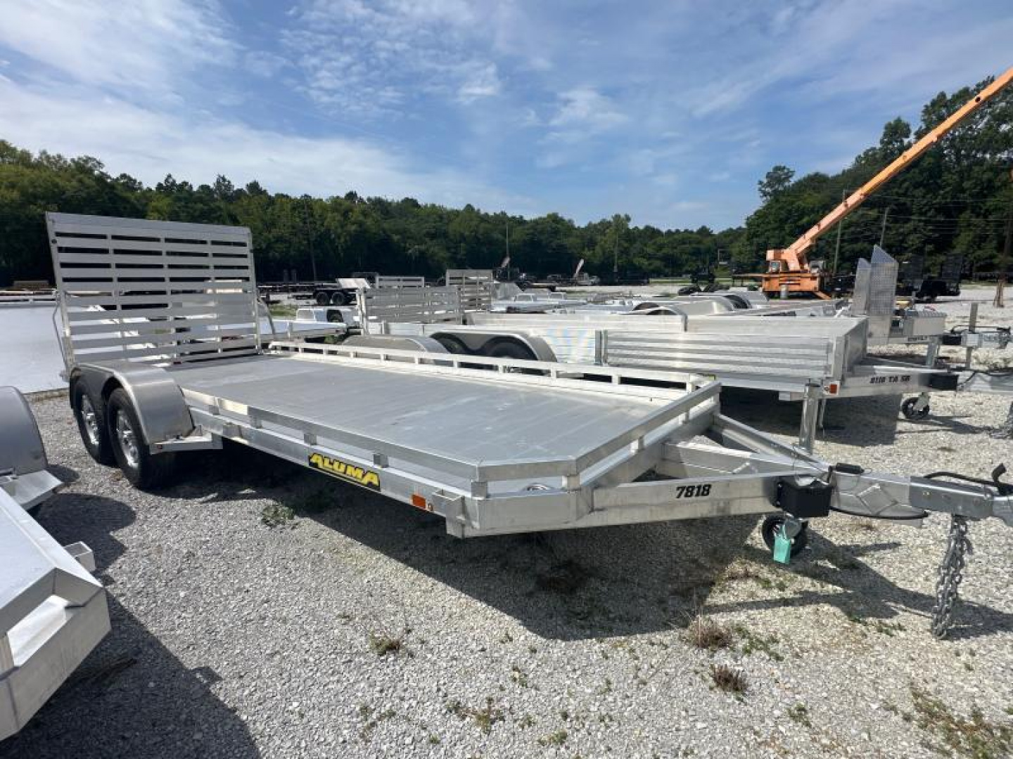 New 2022 Aluma 7818TA-EL-TG-TR-RTD Utility Trailer