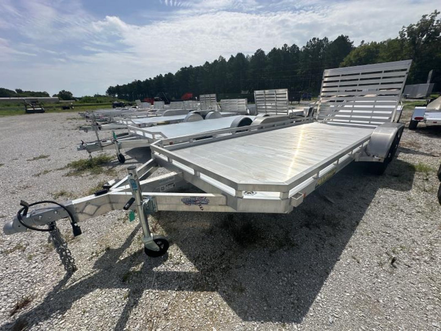 New 2022 Aluma 7818TA-EL-TG-TR-RTD Utility Trailer