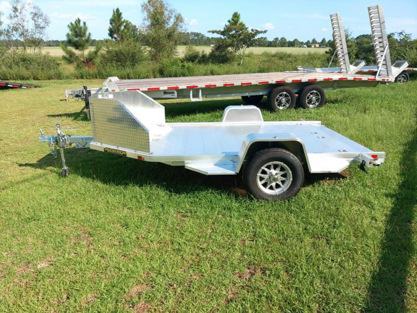 New 2025 Aluma MC210 Motorcycle Trailer