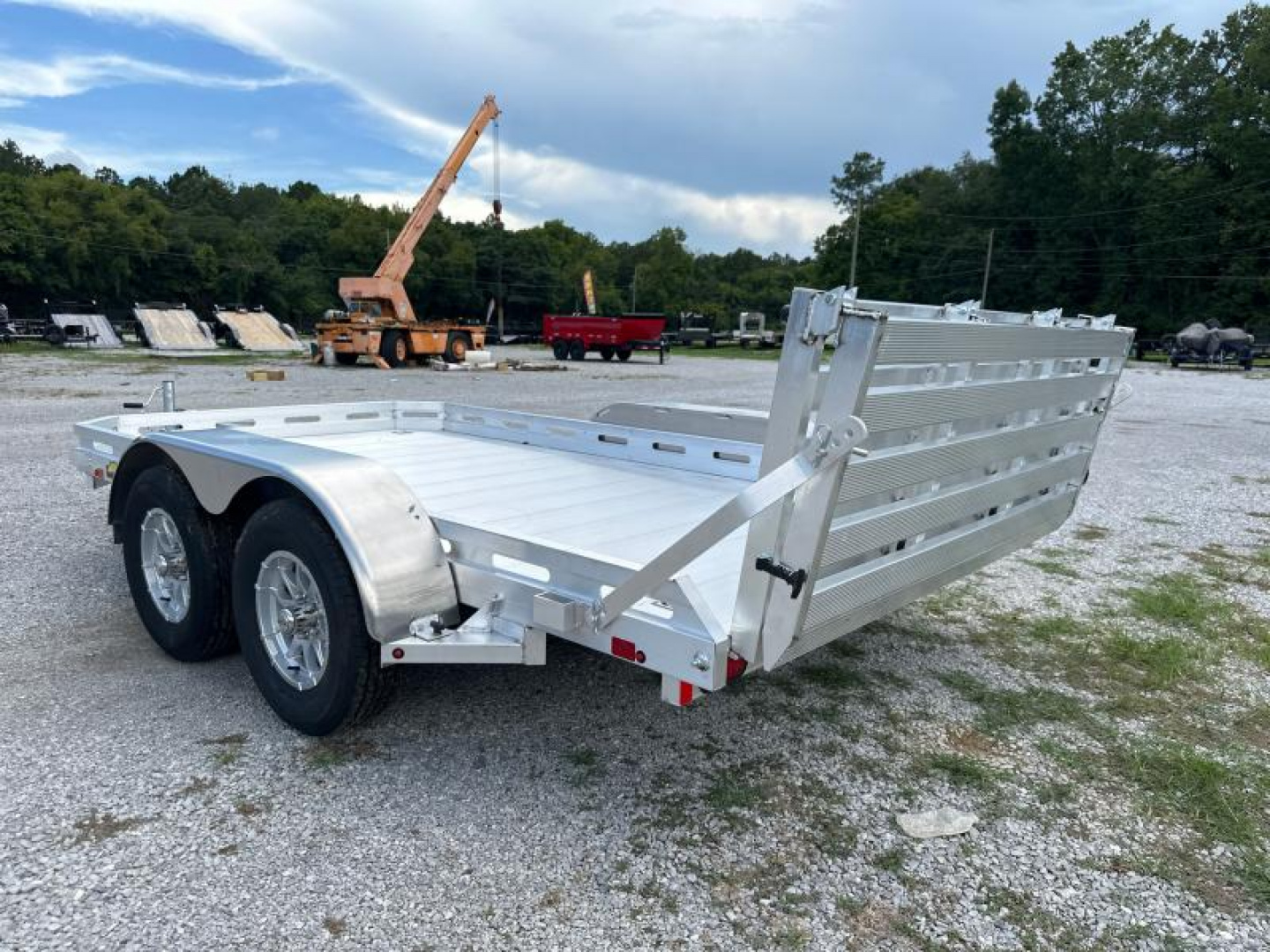 New 2025 Aluma 7812TA Utility Trailer
