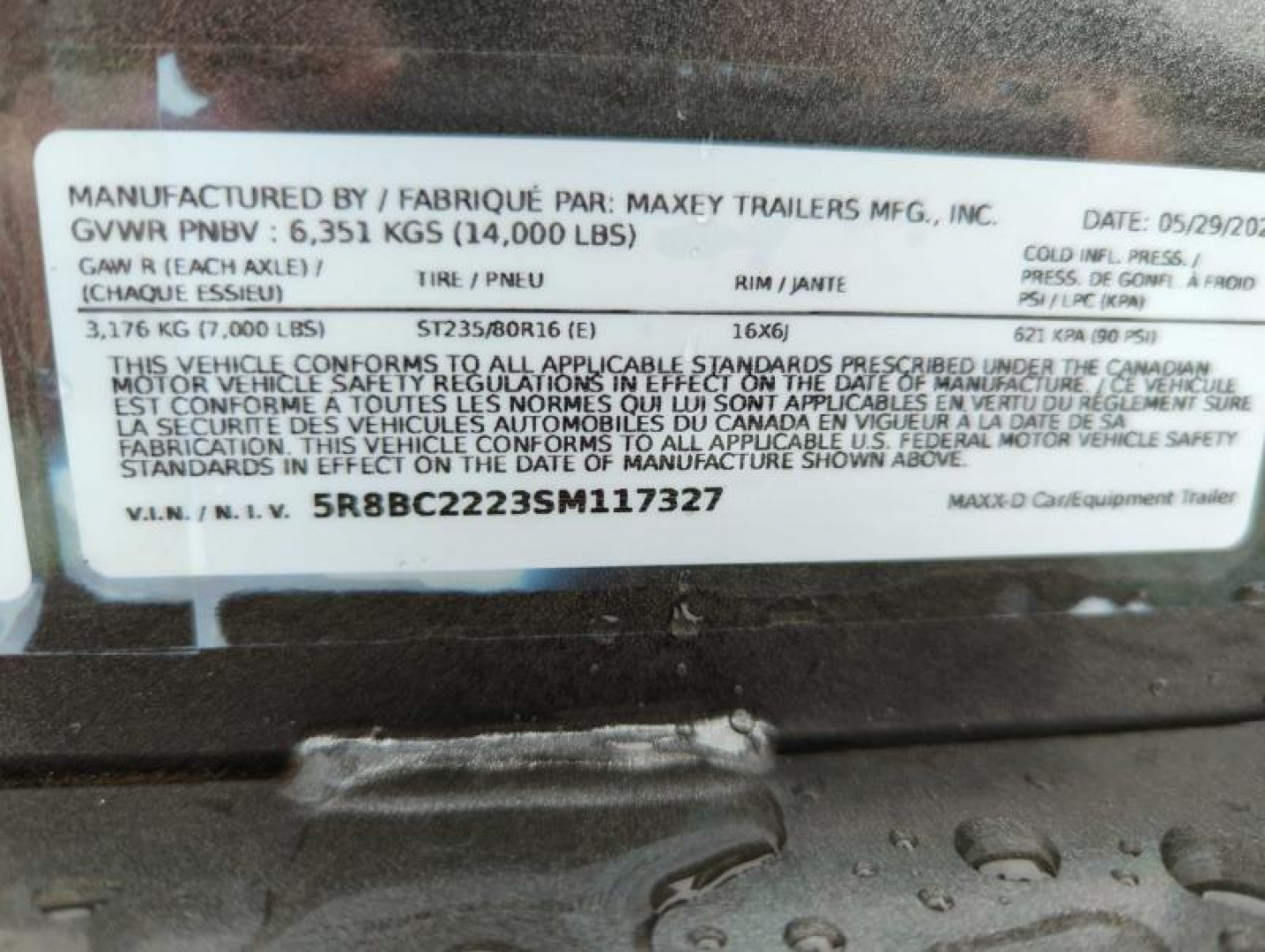 New 2025 MAXX-D T6X10222 Tilt Trailer