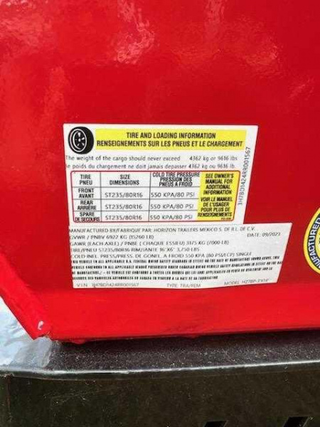 New 2024 Horizon Trailers HZ7BP-3'X14' Dump Trailer