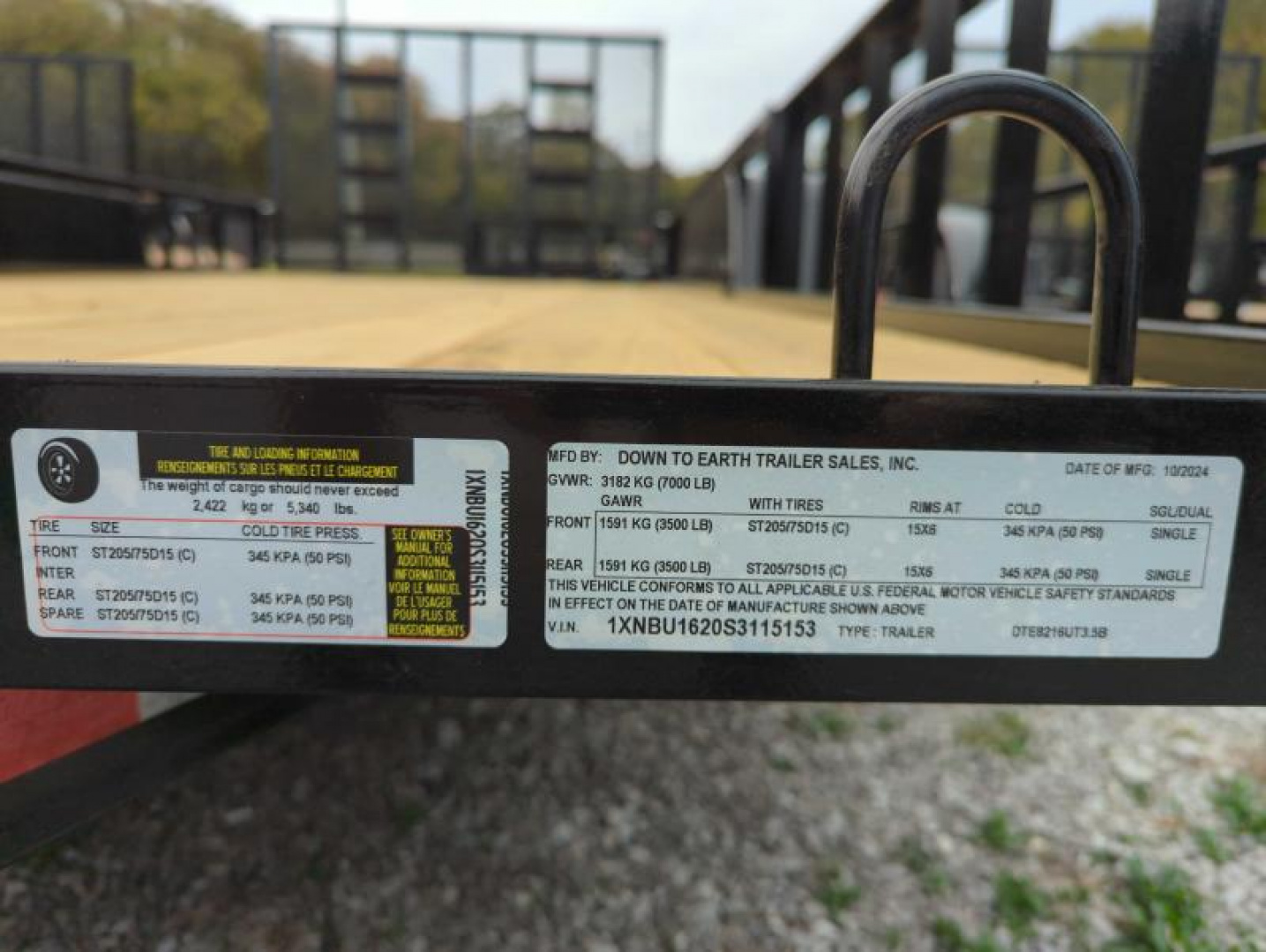 New 2025 Down 2 Earth Trailers 8216 Ramp in Rails  ATV Trailer
