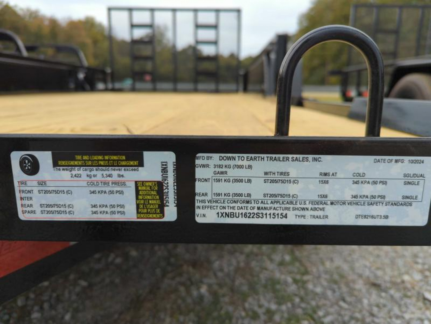 New 2025 Down 2 Earth Trailers 8216 Ramp in Rails  ATV Trailer