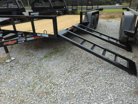 New 2025 Down 2 Earth Trailers 8216 Ramp in Rails  ATV Trailer