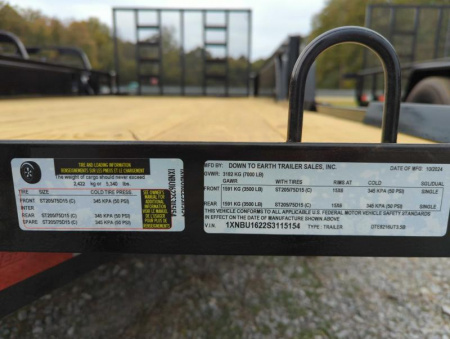 New 2025 Down 2 Earth Trailers 8216 Ramp in Rails  ATV Trailer