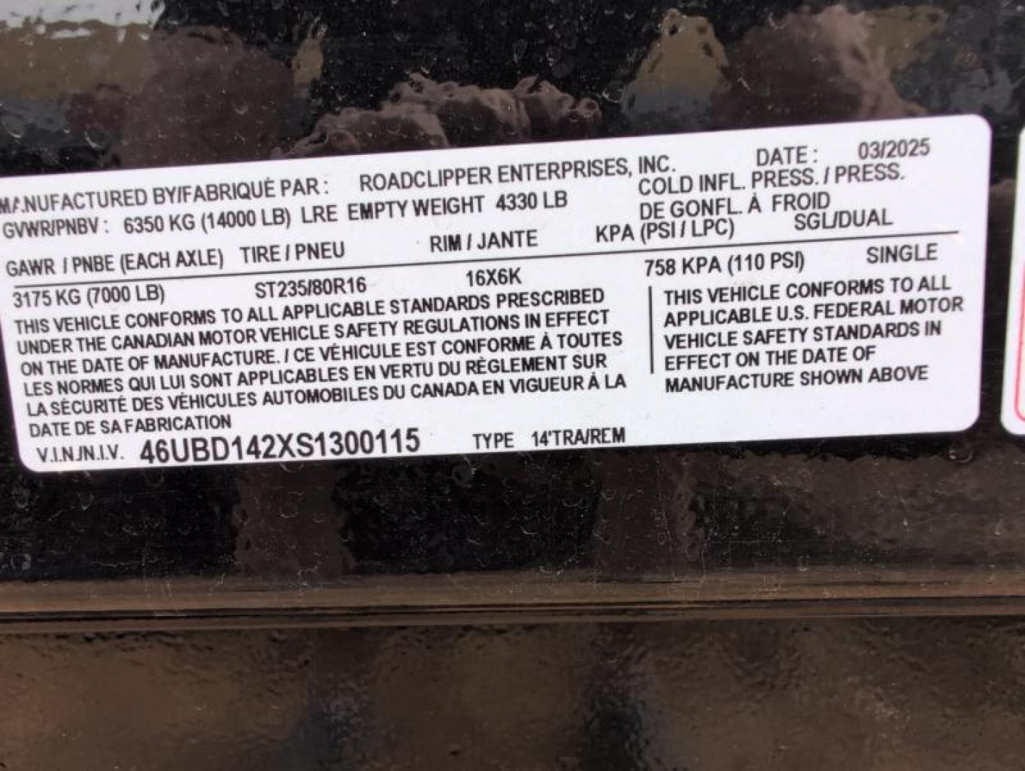 New 2025 Baseline HDU207 Dump Trailer
