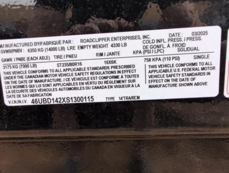 New 2025 Baseline HDU207 Dump Trailer