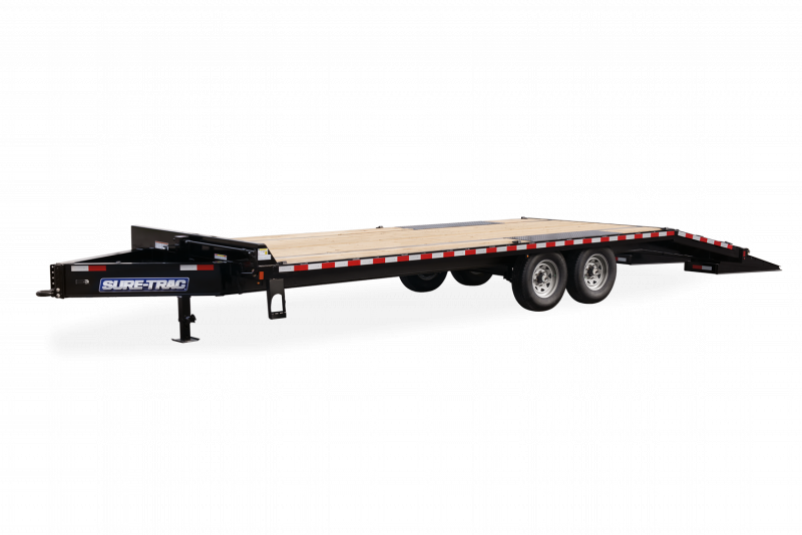 New 2025 Sure-Trac 8.5x20+5 15K HD Beavertail Deckover Equipment Trailer