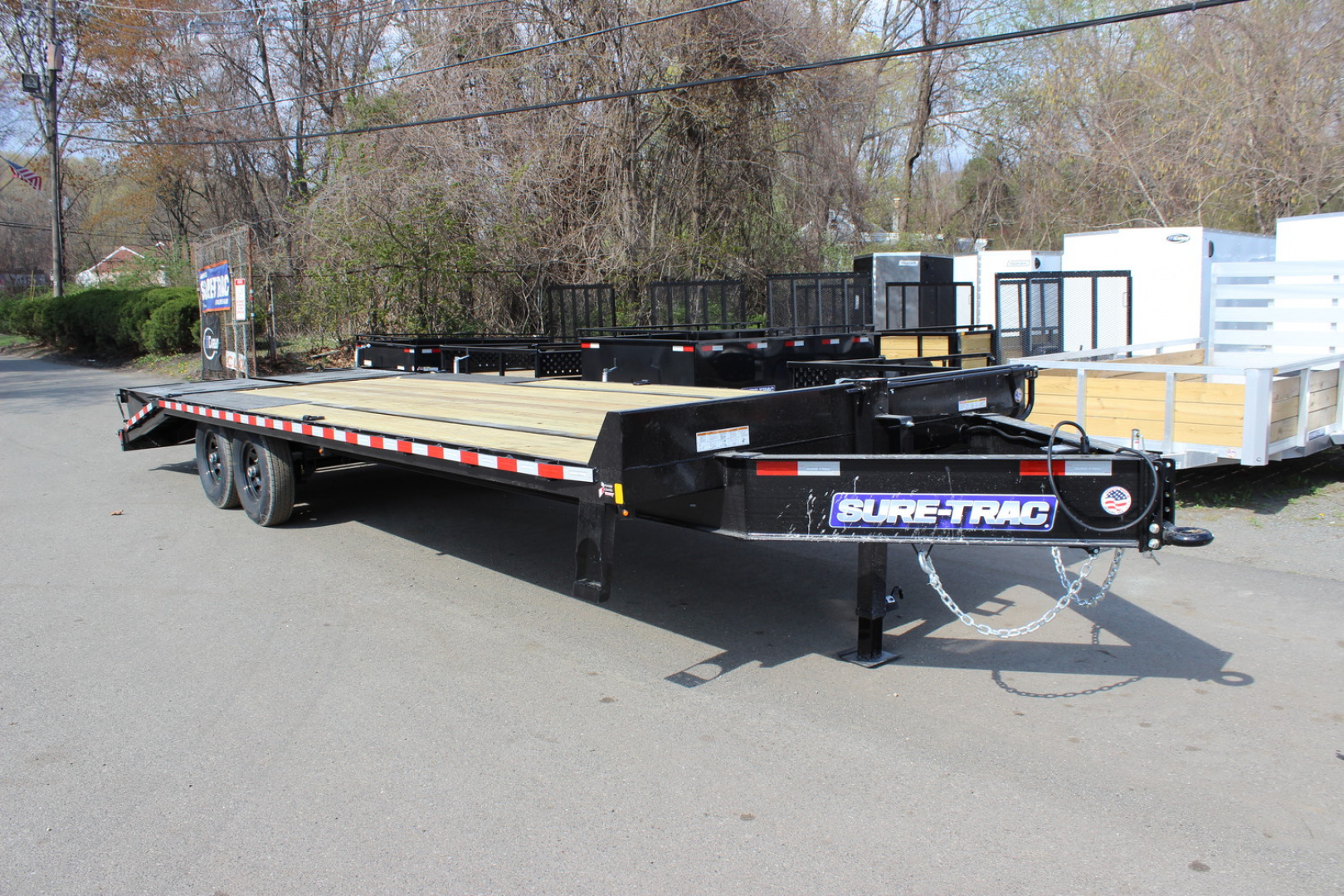 New 2025 Sure-Trac 8.5x20+5 15K HD Beavertail Deckover Equipment Trailer