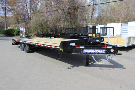 New 2025 Sure-Trac 8.5x20+5 15K HD Beavertail Deckover Equipment Trailer