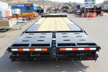 New 2025 Sure-Trac 8.5x20+5 15K HD Beavertail Deckover Equipment Trailer