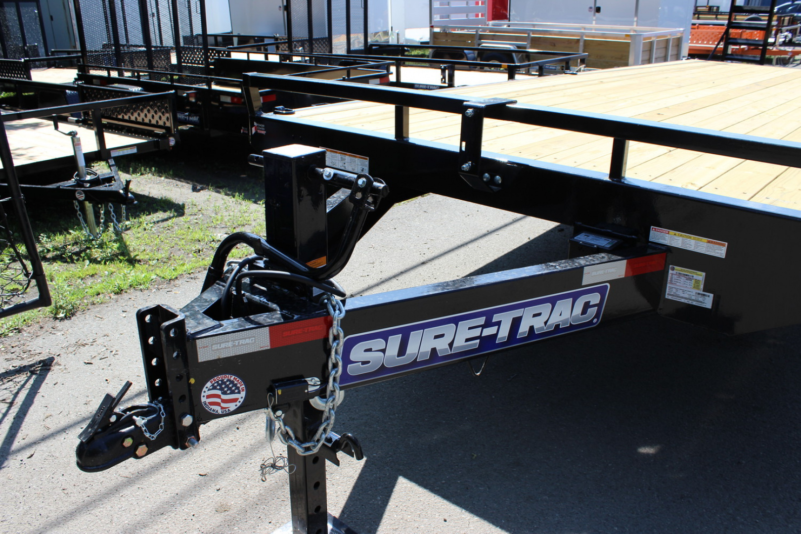 New 2025 Sure-Trac 8.5x20+4 15K SD Beavertail Deckover Equipment Trailer