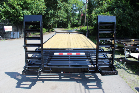 New 2025 Sure-Trac 8.5x20+4 15K SD Beavertail Deckover Equipment Trailer
