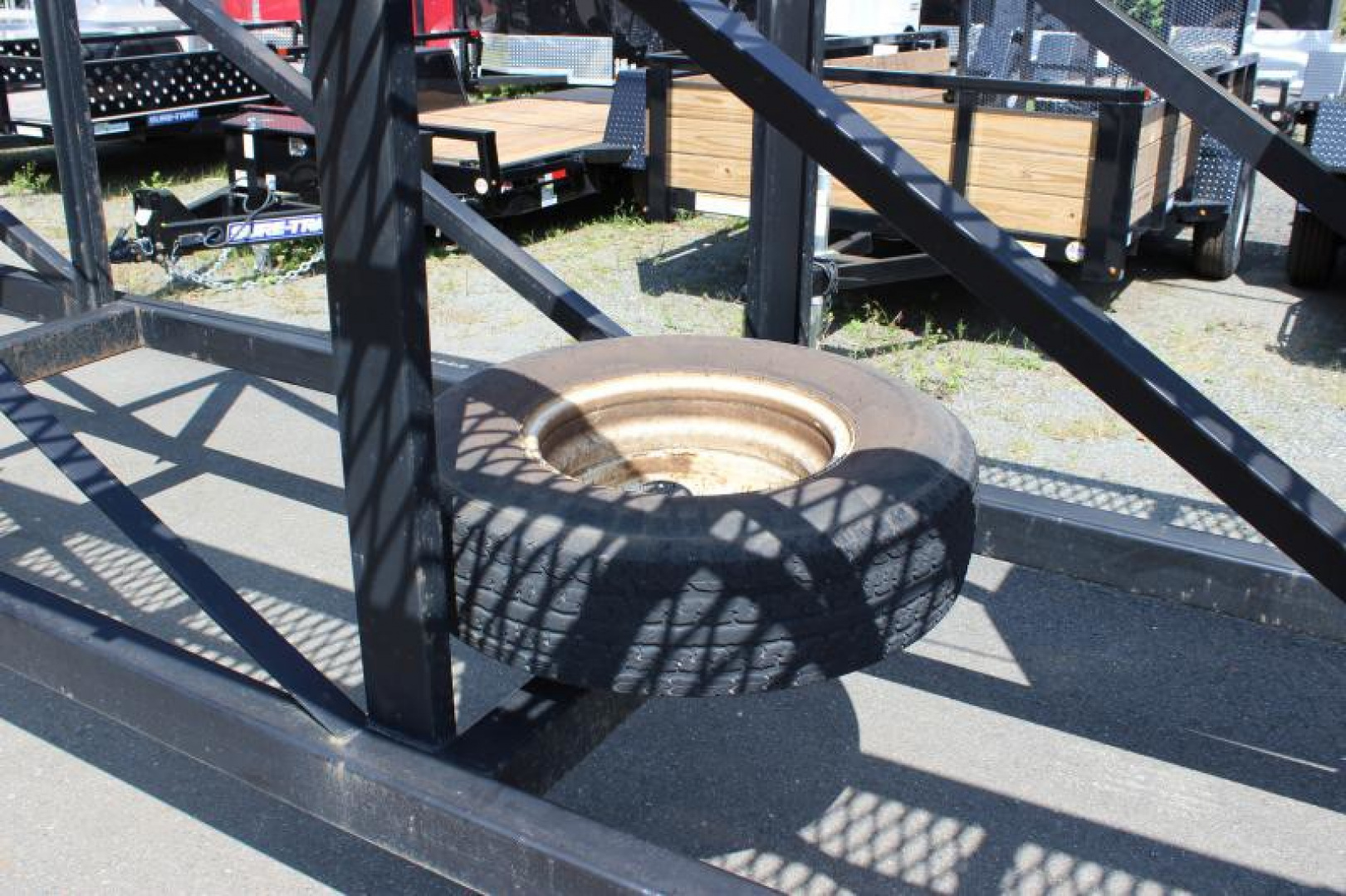 Used 2020 USED! 50 ft. Tandem Dual Wedge Three Car Trailer - Kaufman Trailer