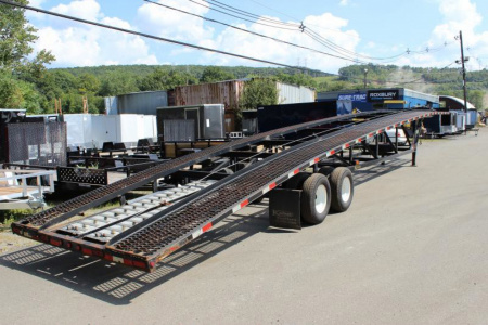 Used 2020 USED! 50 ft. Tandem Dual Wedge Three Car Trailer - Kaufman Trailer