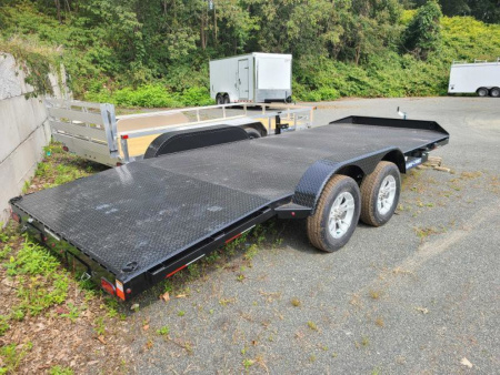 New 2026 7x18 7K Steel Deck Car Trailer - Sure-Trac