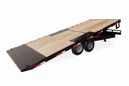 New 2025 Sure-Trac 8.5x22 15K Powertilt Deckover Flatbed Trailer Tilt Trailer