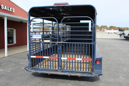 Used 2020 Gooseneck Trailer MFG METAL TOP Stock / Stock Combo Trailer