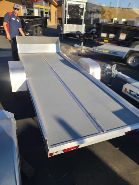New 2025 Aluma 5012TILT Snowmobile Trailer
