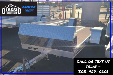 New 2025 Aluma 5012TILT Snowmobile Trailer