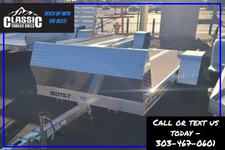 New 2025 Aluma 5012TILT Snowmobile Trailer