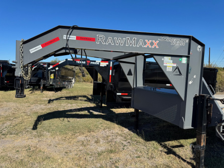 Used 2023 RawMaxx FDX-34-27K - 9265 Deckover Trailer